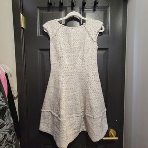 Harper Rose Cream and Pastel Tweed Dress